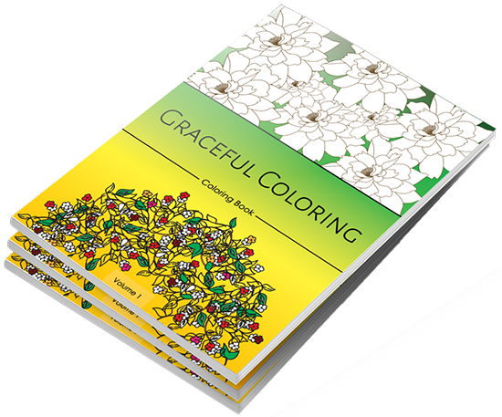 Graceful Coloring, adult coloring books